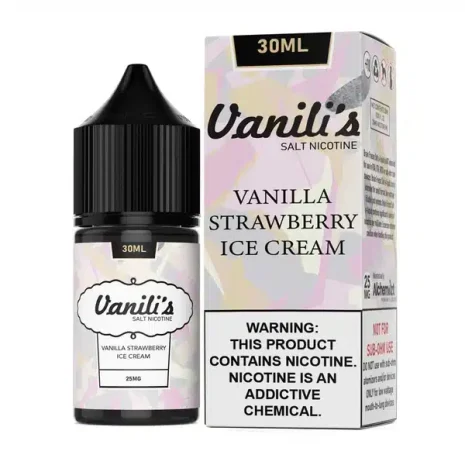 Vanili's สตอเบอร์รี่ ไอศกรีม ซอลนิค(Salt Nic)